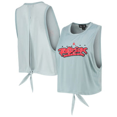 Boston Red Sox The Wild Collective Women's Open Back Twist-Tie Tank Top - Light Blue Tanks