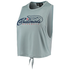 St. Louis Cardinals The Wild Collective Women's Open Back Twist-Tie Tank Top - Light Blue Tanks