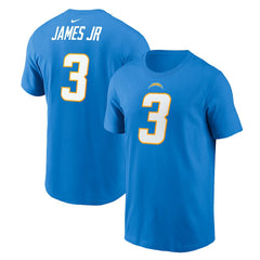 Derwin James Jr. Los Angeles Chargers Player Name & Number T-Shirt Powder Blue