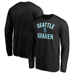 NHL Seattle Kraken Team Victory Arch Long Sleeve T-Shirt - Black