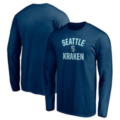 NHL Seattle Kraken Victory Arch Long Sleeve T-Shirt - Deep Sea Blue