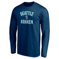 NHL Seattle Kraken Victory Arch Long Sleeve T-Shirt - Deep Sea Blue