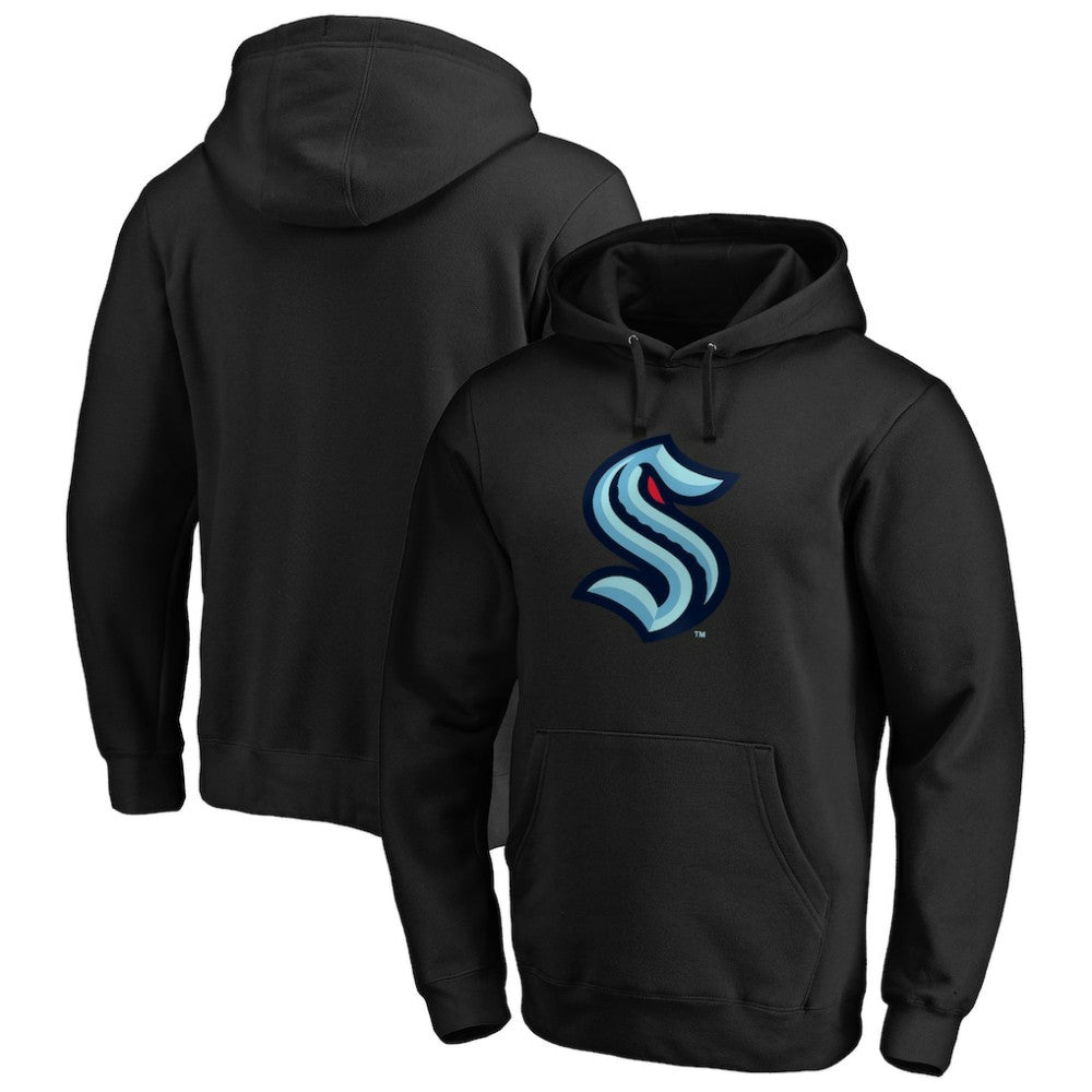 NHL Seattle Kraken Primary Team Logo Pullover Hoodie - Black