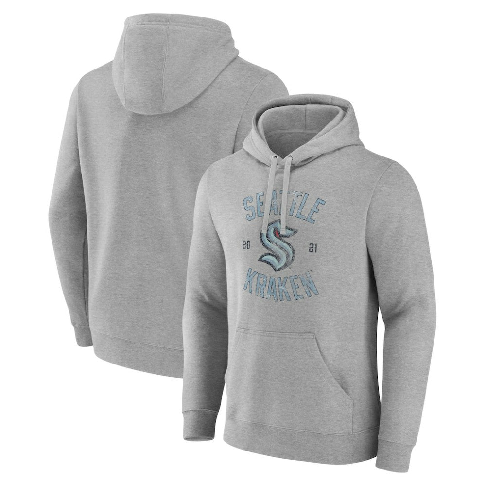 NHL Seattle Kraken Heritage Pullover Hoodie - Heathered Gray