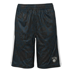 Brooklyn Nets Youth Scribble Dribble Baller Shorts Black