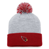 Arizona Cardinals Women's Ash Cuffed Knit Hat with Pom Heather Gray
