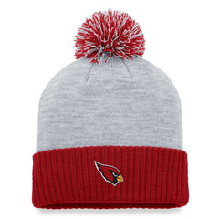 Arizona Cardinals Women's Ash Cuffed Knit Hat with Pom Heather Gray