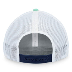 NHL Seattle Kraken Fanatics Iconic Gradient Trucker Snapback Hat - Deep Sea Blue/White
