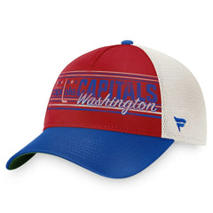 NHL Washington Capitals Fanatics True Classic Retro Trucker Snapback Hat - Red/Royal