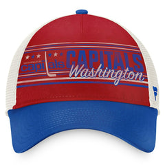 NHL Washington Capitals Fanatics True Classic Retro Trucker Snapback Hat - Red/Royal