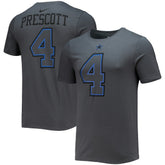 Dak Prescott Dallas Cowboys Player Name & Number T-Shirt Charcoal