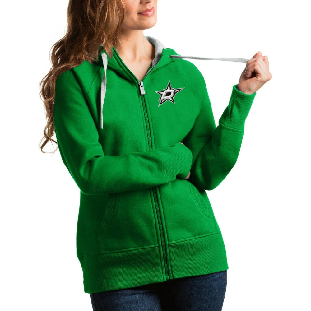 NHL Dallas Stars Antigua Women's Victory Full-Zip Hoodie - Kelly Green