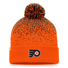 NHL Philadelphia Flyers Fanatics Iconic Gradient Cuffed Knit Hat with Pom - Orange