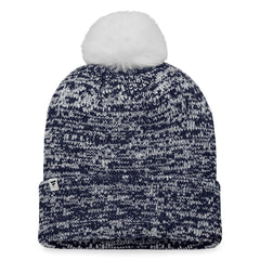 NHL Seattle Kraken Fanatics Women's Glimmer Cuffed Knit Hat with Pom - Deep Sea Blue