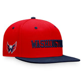 NHL Washington Capitals Fanatics Heritage City Two-Tone Snapback Hat - Red/Navy