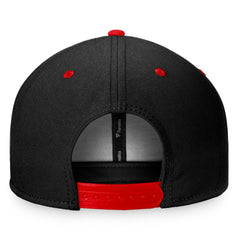 NHL Chicago Blackhawks Fanatics Heritage Retro Two-Tone Snapback Hat - Black/Red