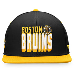 NHL Boston Bruins Fanatics Heritage Retro Two-Tone Snapback Hat - Black/Gold