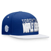 NHL Toronto Maple Leafs Fanatics Heritage Retro Two-Tone Snapback Hat - Blue/White