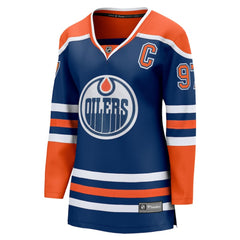 NHL Connor McDavid Edmonton Oilers Fanatics Women's Home Breakaway Jersey - Royal