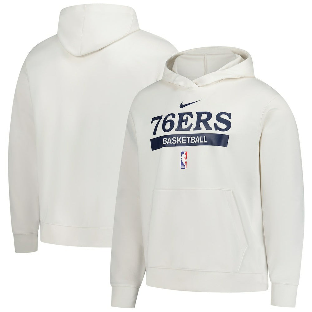 Philadelphia 76ers 2022/23 Spotlight On-Court Practice Performance Pullover Hoodie Cream