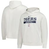 Philadelphia 76ers 2022/23 Spotlight On-Court Practice Performance Pullover Hoodie Cream