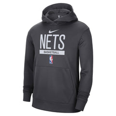 Brooklyn Nets 2022/23 Spotlight On-Court Practice Performance Pullover Hoodie Anthracite