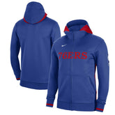 Philadelphia 76ers Authentic Showtime Performance Full-Zip Hoodie Royal