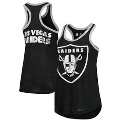 Las Vegas Raiders G-III 4Her by Carl Banks Women's Tater Burnout Tank Top Black
