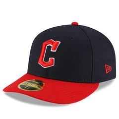 Cleveland Guardians New Era Authentic Collection On-Field Home Low Profile 59FIFTY Fitted Hat - Navy/Red Hats