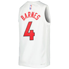 NBA Scottie Barnes Toronto Raptors Youth Swingman Jersey - Association Edition - White