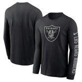 Las Vegas Raiders RFLCTV Name and Logo T-Shirt Black