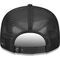 Miami Marlins New Era Street Trucker 9FIFTY Snapback Hat - Black Hats