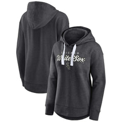 Chicago White Sox Fanatics Women's Set to Fly Pullover Hoodie - Heather Charcoal Hoodies