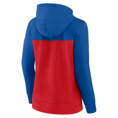 Chicago Cubs Fanatics Women's Take The Field Colorblocked Hoodie Full-Zip Jacket - Royal/Red Jackets