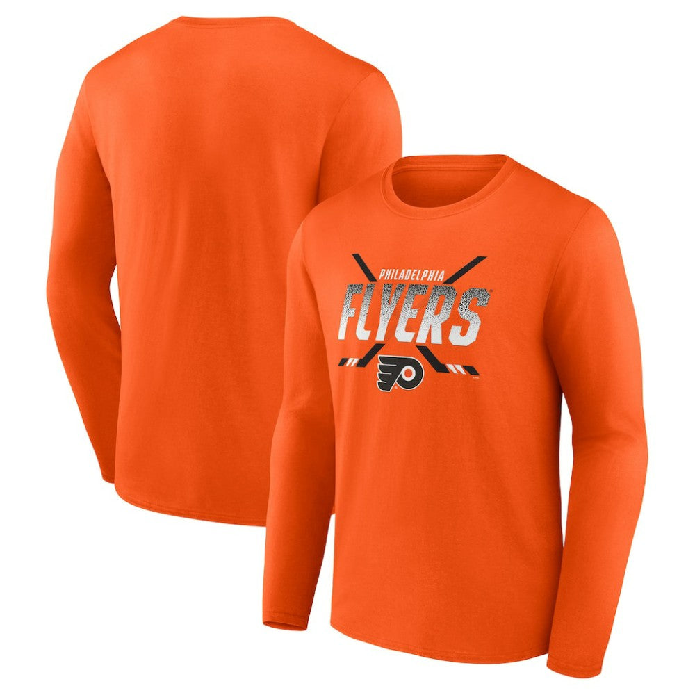NHL Philadelphia Flyers Fanatics Covert Long Sleeve T-Shirt - Orange