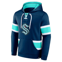 NHL Seattle Kraken Fanatics Powerplay Warrior Pullover Hoodie - Deep Sea Blue