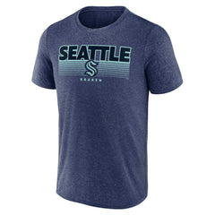 NHL Seattle Kraken Fanatics Prodigy Performance T-Shirt - Heathered Deep Sea Blue