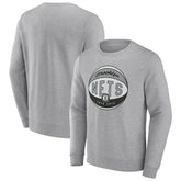 Brooklyn Nets True Classics Vint Pullover Sweatshirt Heathered Gray