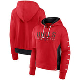 Chicago Bulls Women's Iconic Halftime Colorblock Pullover Hoodie Red