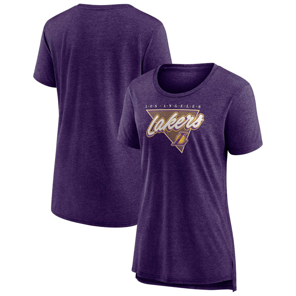 Los Angeles Lakers Women's True Classics Tri-Blend T-Shirt Heathered Purple