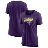 Los Angeles Lakers Women's True Classics Tri-Blend T-Shirt Heathered Purple