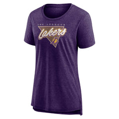 Los Angeles Lakers Women's True Classics Tri-Blend T-Shirt Heathered Purple