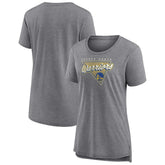 Golden State Warriors Women's True Classics Tri-Blend T-Shirt Heathered Gray