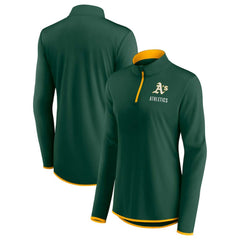 Athletics Fanatics Women's Worth The Drive Quarter-Zip Jacket - Green Jackets