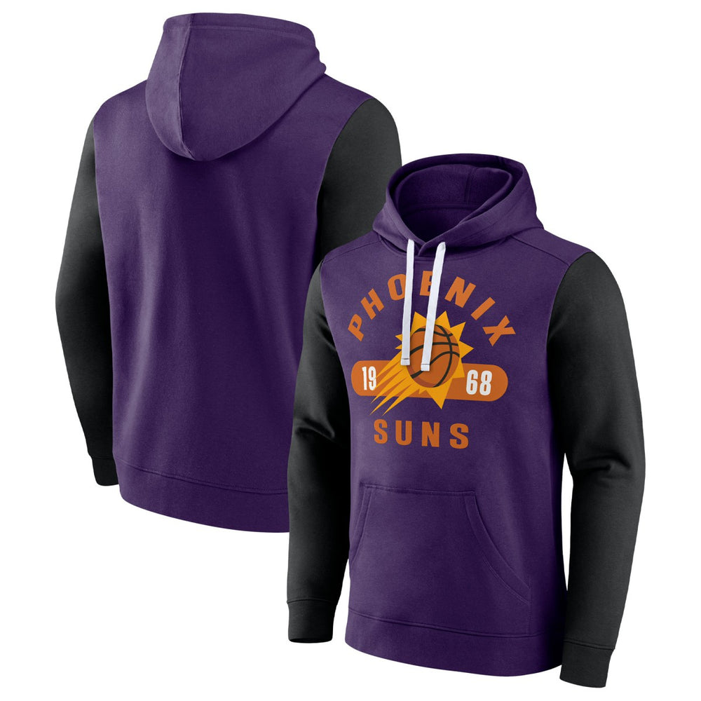 Phoenix Suns Attack Colorblock Pullover Hoodie Purple/Black