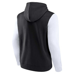 Brooklyn Nets Attack Colorblock Pullover Hoodie Black/White