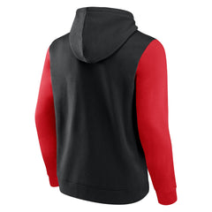 Toronto Raptors Attack Colorblock Pullover Hoodie Black/Red