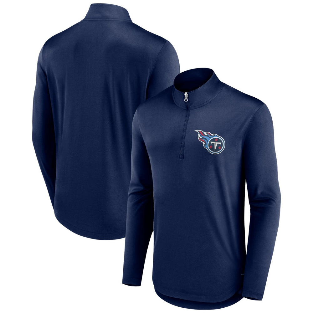 Tennessee Titans Tough Minded Quarter-Zip Top Navy