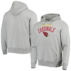 Arizona Cardinals '47 Outrush Headline Pullover Hoodie Heathered Gray