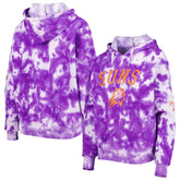 Phoenix Suns Women's Brushed Cotton Tie-Dye Pullover Hoodie Purple